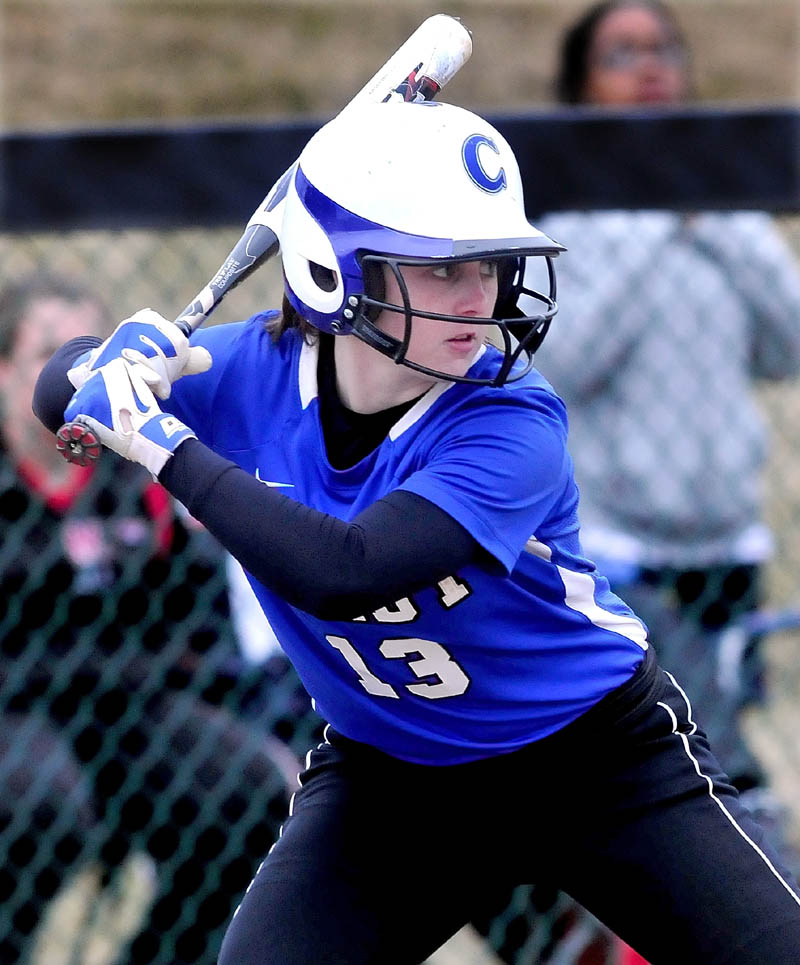 Staff photo by David Leaming Colby College's Meaghan Lewia has helped lead the Mules to an 8-6 record this season.