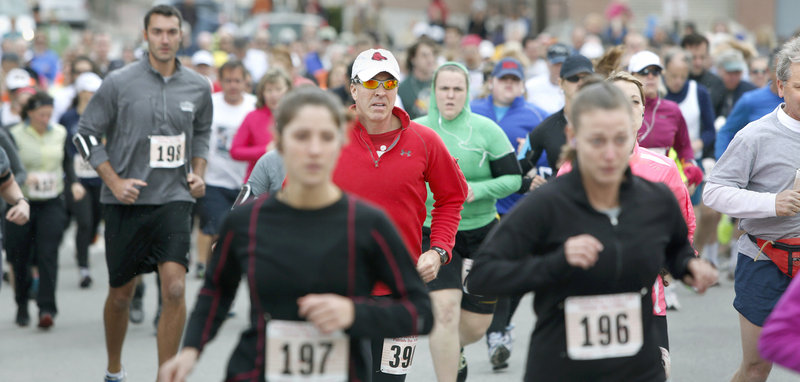 The 84th Boys and Girls Club Patriots Day 5-mile road race in Portland had 372 finishers this year, down slightly from last year’s total of 407. The race is the oldest in Maine and one of the oldest in the nation.