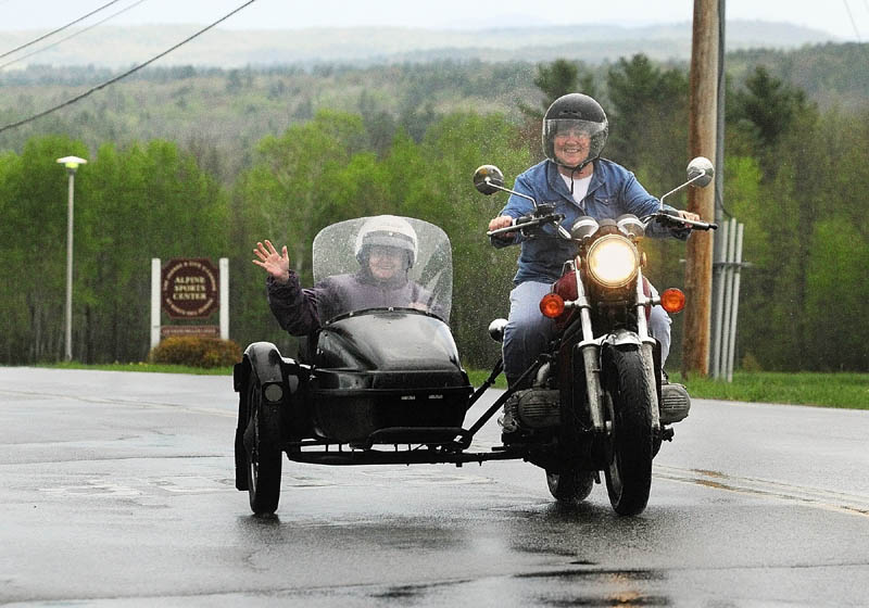 Donna McGibney and her mother Charlotte McGibney on Friday in Readfield.