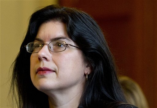 Ruth Moore, of Milbridge, is seen on Capitol Hill in Washington on July 18. The House passed legislation Tuesday designed to make it easier for veterans to obtain financial compensation for injuries or illness linked to military sexual abuse. The bill is named after Moore, who said she was raped twice while in the Navy and fought for years to get the VA to approve compensation for post-traumatic stress disorder and other injuries.