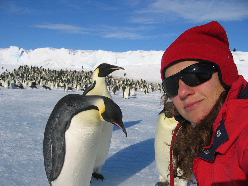 Meir made this self-portrait during a research trip to Antarctica. NASA has selected the Maine native to be an astronaut.