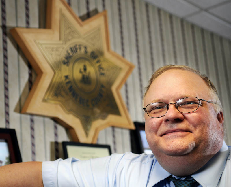 Everett Flannery, Jr., chief deputy of the Kennebec County Sheriff's Department, is resigning after serving the department for 21 years. He was interviewed at his Augusta office on Tuesday.