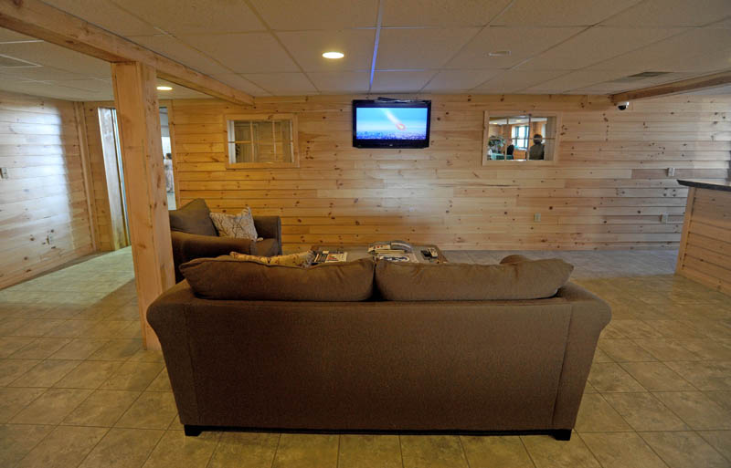 The lobby at the newly renovated Robert LaFleur Municipal Airport in Waterville.