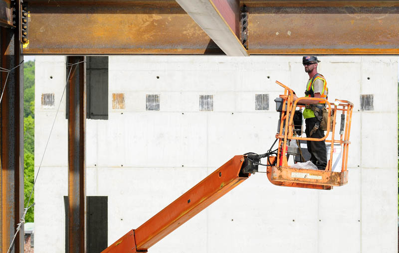 Construction continues on the new Kennebec County Superior Court House last week in Augusta.
