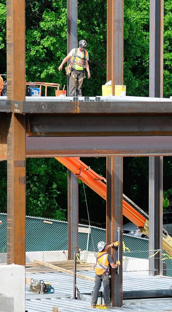 Construction continues on the new Kennebec County Superior Court House last week in Augusta.
