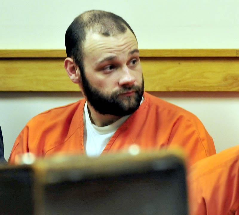 Brandon Sherwood, of Bingham, appeared in Skowhegan District Court on Wednesday, where he pleaded not guilty to a single count of arson, for a fire in March that leveled the Bingham town garage and destroyed all the equipment inside.