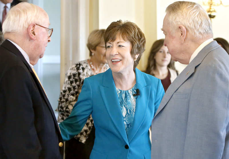 Maine's U.S. Sen. Susan Collins defended the National Security Agency's phone data collection program Friday, saying the effort has stopped terrorist attacks and can operate without violating Americans' privacy and constitutional rights.