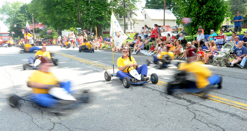 The Kora Shriners perform along Benton Avenue in Winslow during the annual Winslow Family 4th of July Celebration parade on Thursday.