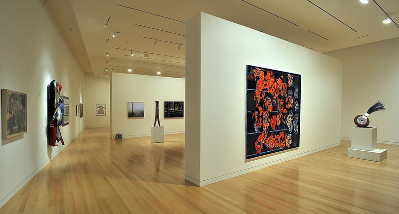 The Lunder Collection, part of which is displayed here on the main floor of the Alfond-Lunder Family Pavilion, totals more than 500 pieces and is valued at more than $100 million.