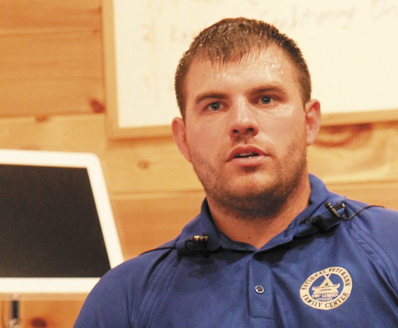 Quadruple amputee survivor and U.S. Army veteran Travis Mills