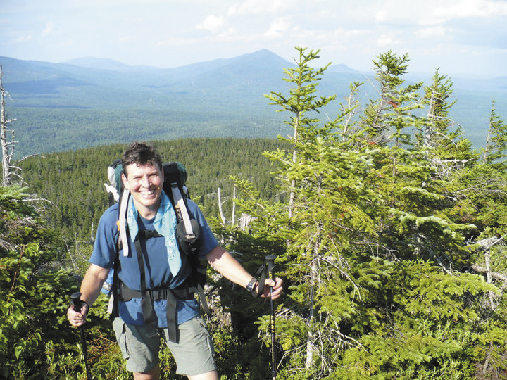 Nancy "Morninglory" Stetson, of Pittston, who hiked the entire trail in 1996,is seen on a 2010 hike in this photo from her Facebook page. "I've fallen, but I'm very careful near ravines and cliffs," she said. "Any time you're hiking, it's going to be a liability."