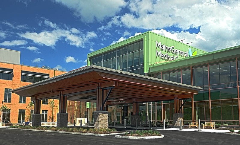 This photo taken on Wednesday shows the new Alfond Center for Health regional hospital in Augusta. Construction is essentially complete and an open house has been set for Sept. 29.
