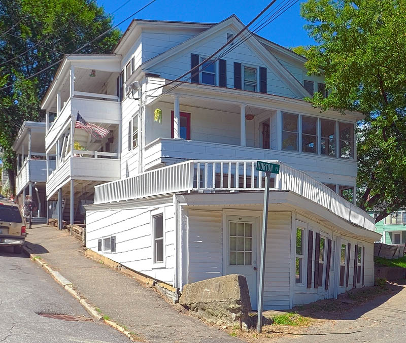 City officials told residents to move out of 9 Laurel St. in Augusta, seen here, on short notice this morning.