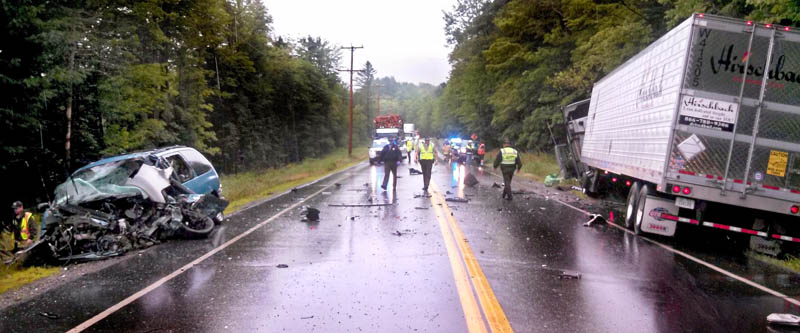 William Ellsworth, 57, of Farmington, was killed in a collision with a tractor-trailer on Route 27 in New Vineyard Friday morning.