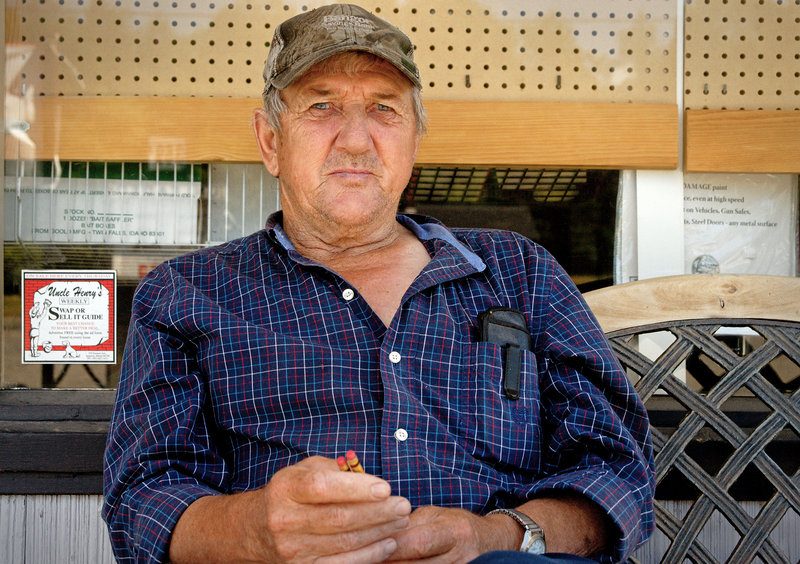 Maynard Emery, 69, has lived in Brownville his entire life. Like most men of his generation, he earned money as a teenager shoveling snow in the rail yard during the winter. Everyone in town is talking about how quiet the rail yard is, he said. “It ain’t doing nothing,” he said.