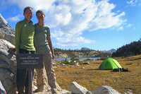 Connie Yang, left, and Suzanne Turell are shown in Sequoia National Park in the Sierra Nevada, where the pair hiked last fall.