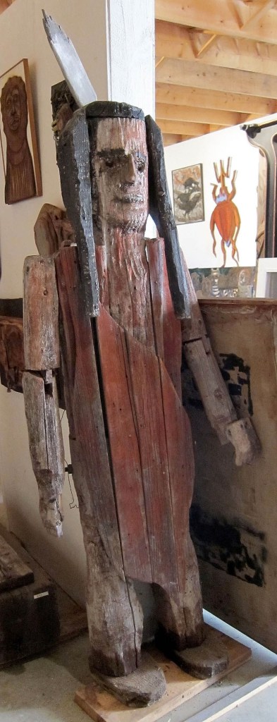 An early model of the Skowhegan Indian by Maine artist Bernard Langlais.