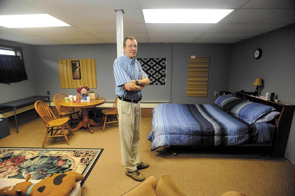 Steve Bracy is pastor of Living Waters Assembley of God Church in Farmington, where a group is working to open the first homeless shelter in Franklin County.