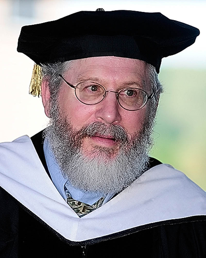 Michael Grodin, a Boston University professor, was the keynote speaker for the convocation at the University of Maine at Augusta today.