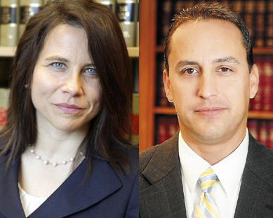 Maeghan Maloney, left, and Darrick Banda, right.