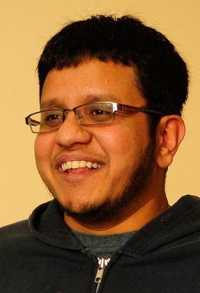 Organizer: Ather Mohammed talks about a proposed mosque in Augusta today during an interview at Kennebec Journal in Augusta.