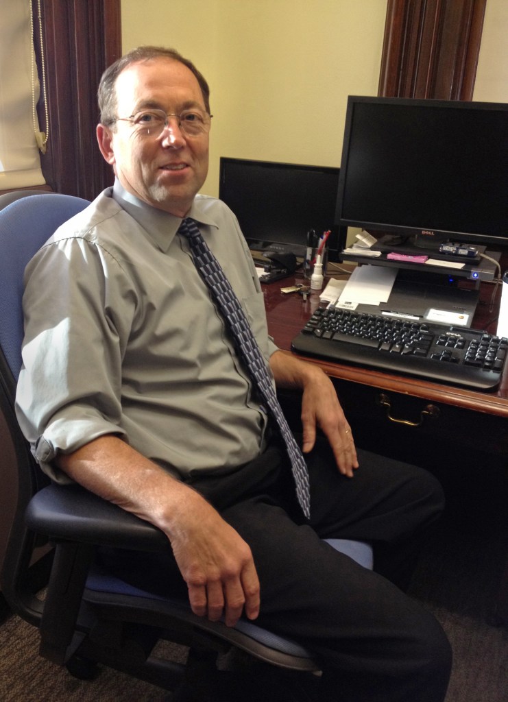 Tom Severance, a property manager for the U.S. General Services Administration, said he was glad to be back on the job Thursday at the U.S. Customs House in Portland. Severance, who lives in Lisbon, oversees more than 30 properties in southern Maine that are owned or leased by the federal government.