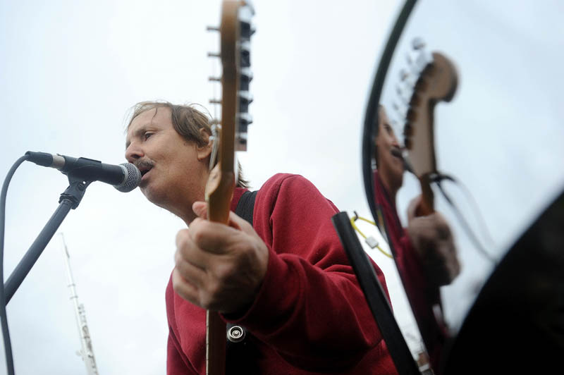 Richie-B performs at the first Kennebec Rap N Rock Music Festival at the Head of Falls today.