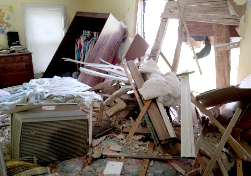 Jeff Faucher was asleep in his Belgrade home Thursday night when an Oldsmobile crashed through his bedroom wall. He initially thought he was unharmed, but sought medical care Friday when his leg and foot began to swell, his wife said.