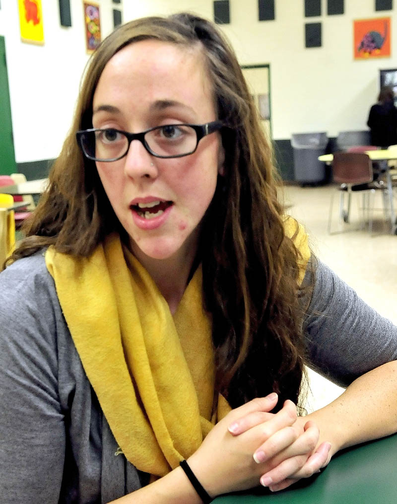 EDUCATION RESOURCE: Eleni Margaronis, a site coordinator for Learning Works that oversees a grant for the AmeriCorps volunteer program, is hoping more will apply to tutor at Carrabec High School in North Anson.