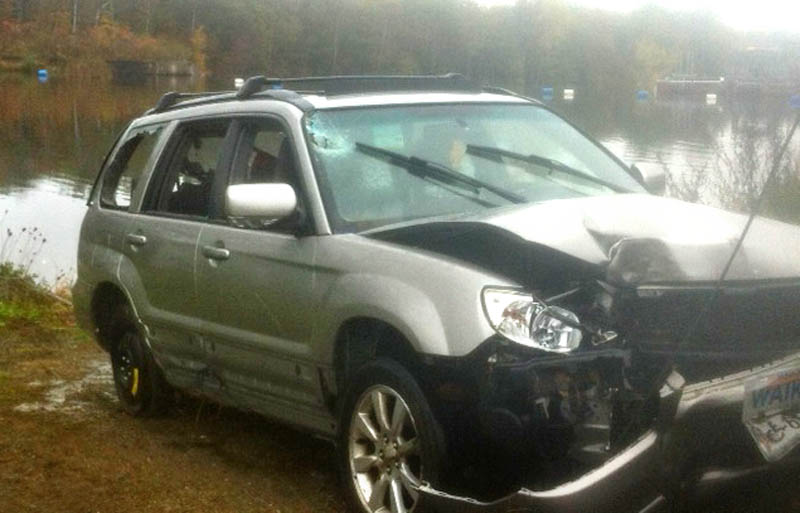 Waterville's Delores Whitee was about 40 yards from the shore in about 12 feet of water in the Sebasticook River in Pittsfield when she was rescued by two police officers and a firefighter Monday morning, according to Pittsfield Police Department.