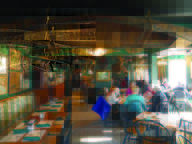 The spacious dining room offer plenty of space.