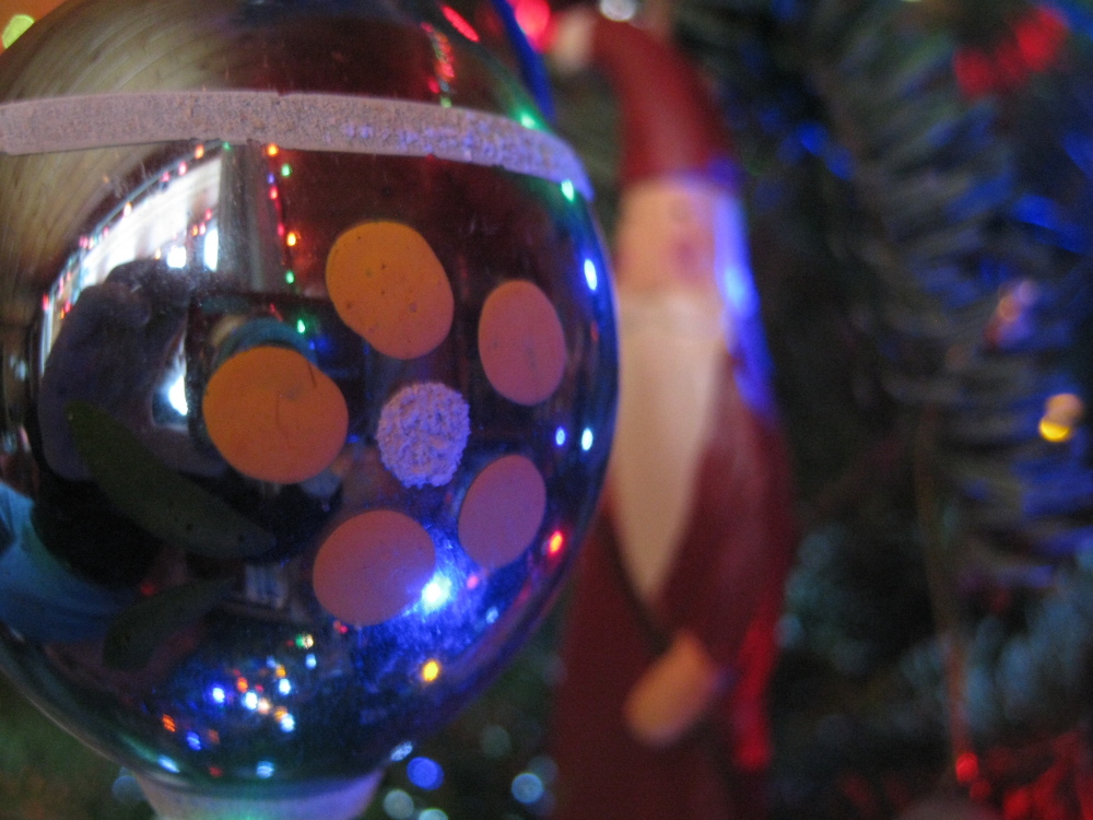 RENEWAL: Christmas tree, O Christmas tree, with ornament bought during the last century in a small village glass-blowing shop near Blagoevgrad, Bulgaria.