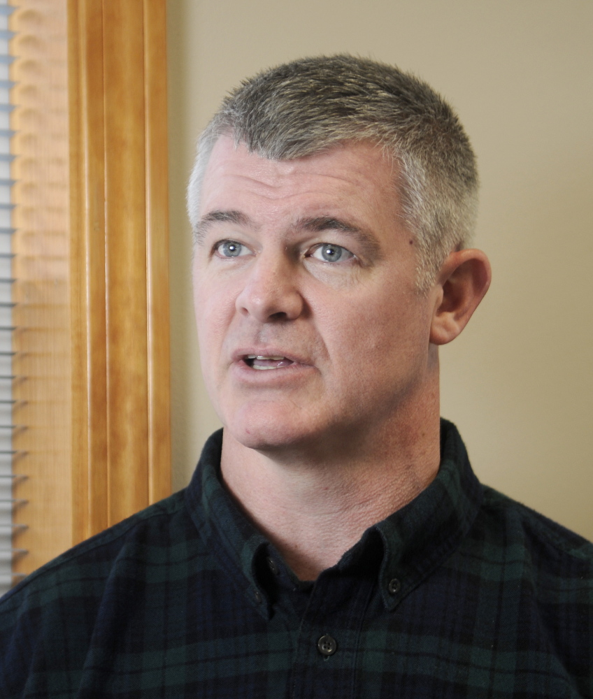 Gas impact: Brian Tarbuck of the Greater Augusta Utilities District at his Augusta office on Wednesday.