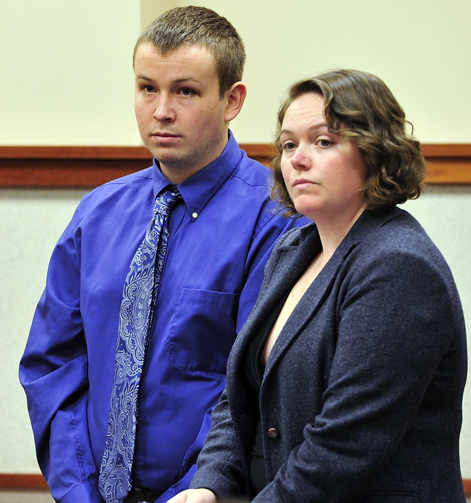 Alan-Michael Santos appears in court Friday with attorney Kristine Hanly, who denied a civil charge of creating a police standoff.