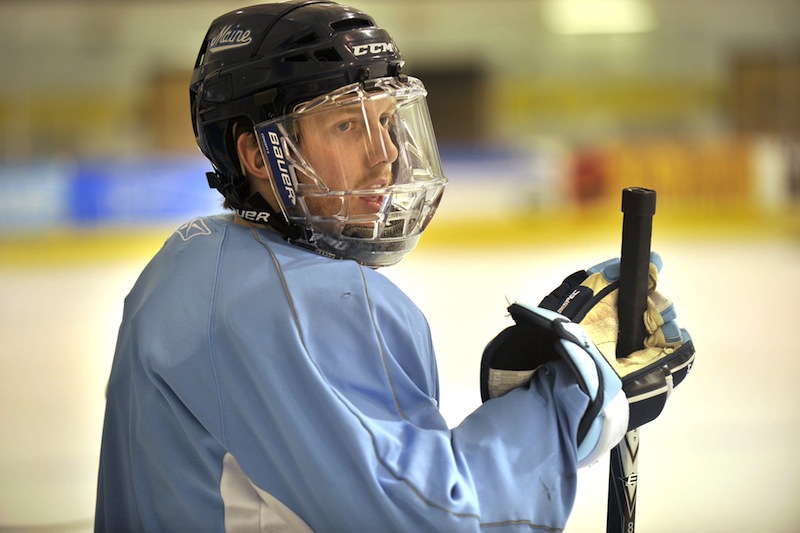 Gustav Nyquist – then with the University of Maine Black Bears – in this March 2011 file photo. Hockey