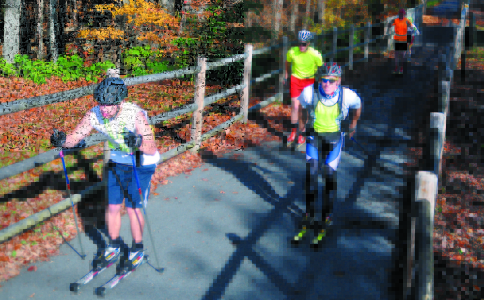 INTERRUPTED: The Kennebec River Rail Trail in Hallowell is a popular spot for walkers, joggers, bikers and inline skaters, and a city committee is recommending improvements to the trail to connect one section with the other.