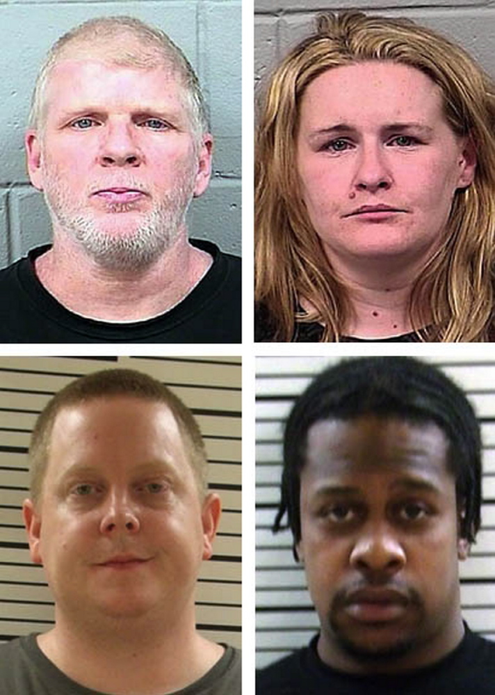 Robert Wood Jr. and Nicole Kelley, top. Jerald Hiland and Jonathan Baez, bottom.