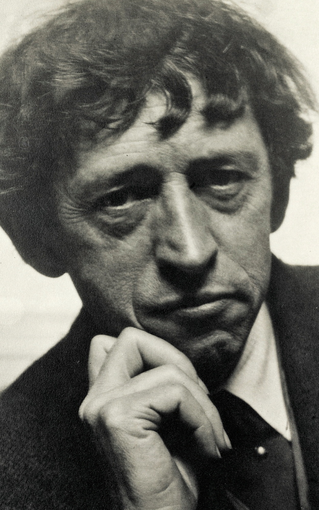 The painter John Marin, photographed by Alfred Stieglitz, 1922. Marin (1870-1953), an early American modernist, lived in Maine part-time toward the end of his life. This media file is in the public domain in the United States. This applies to U.S. works where the copyright has expired, often because its first publication occurred prior to January 1, 1923.