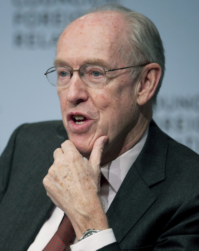 Garrick Utley, former TV journalist, was president of the State University of New York Levin Institute when this March 29, 2012, photo was taken.