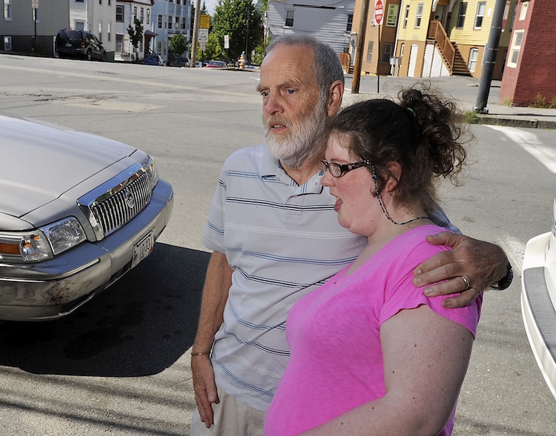 Rebecca Lee gets a ride home from her father from the Goodwill Neurorehab Services at Bayside after her regular MaineCare-funded ride failed to show Wednesday, Aug. 7, 2013. The Maine Senate voted mostly along party lines Monday, March 24, 2014 to make changes to the troubled MaineCare rides system.