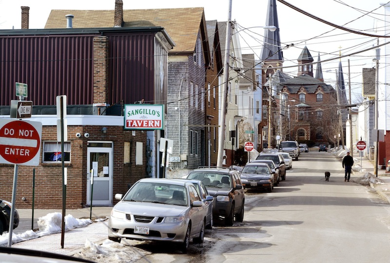 The Portland Police Department is pushing to close Sangillo's neighborhood bar on Hampshire Street in Portland.