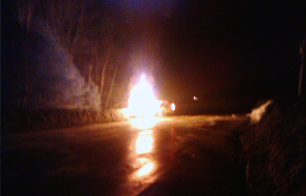 FATAL ACCIDENT: A woman was killed late Thursday in a fiery crash on the 700 block of Norridgewock Road in Fairfield.