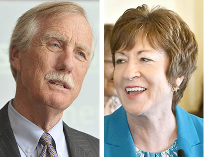 Sens. Angus King and Susan Collins