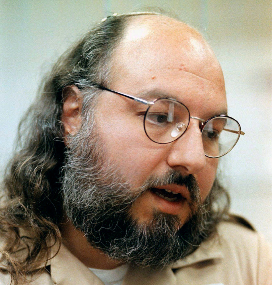 This 1998 photo shows Jonathan Pollard during an interview at the Federal Correction Institution in Butner, N.C.