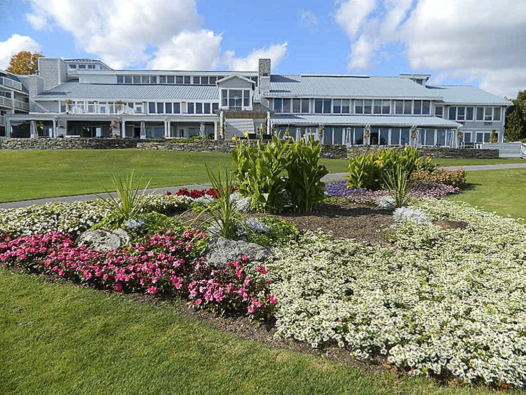 Summer view of the Samoset Resort