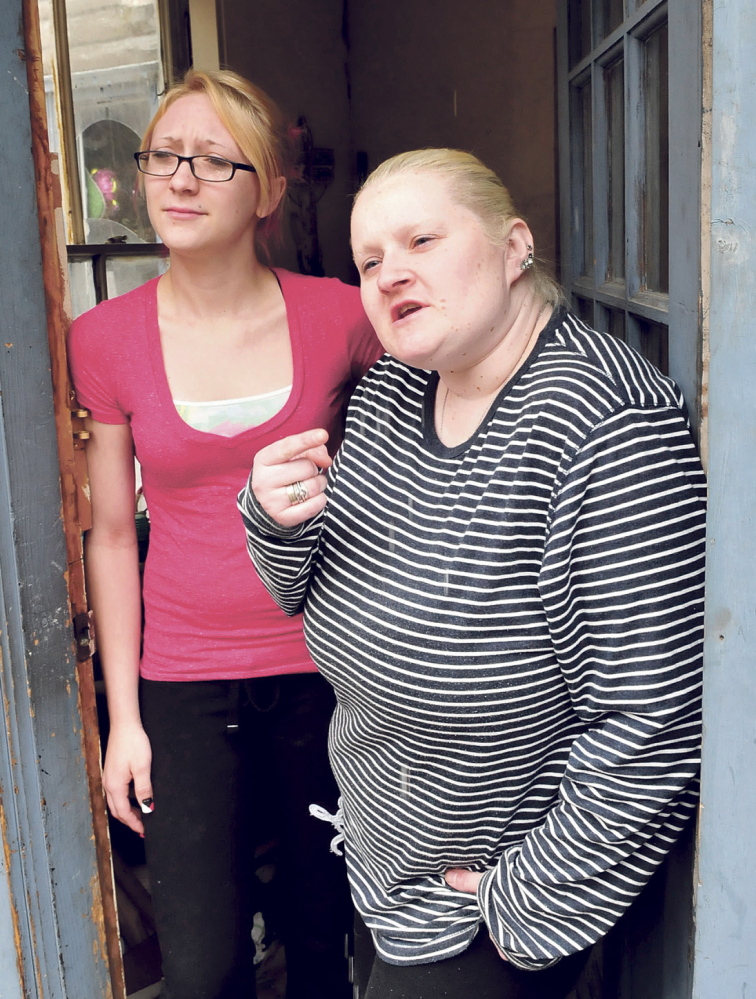 WELCOME: Brandee Bowen, left, and Monica Rollins said they welcome the new Western Maine Play Museum that will go into a home across Main Street in Wilton.