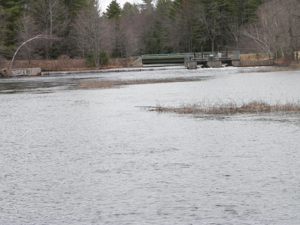 Rescue Site: Long Pond Storage Dam on Wings Mills Road, where a young boy was pulled from the stream Monday morning.