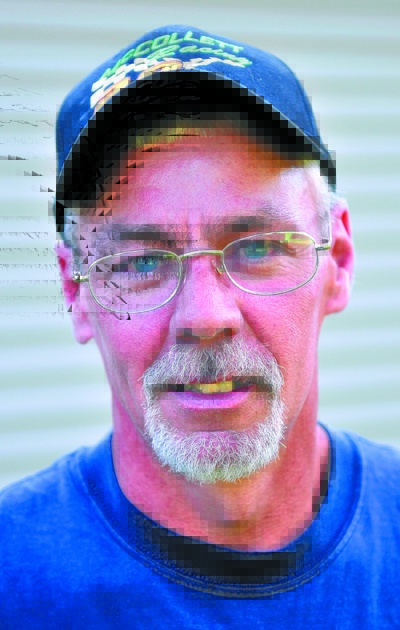 Staff file photo by Joe Phelan Pete McCollett races his 1990 VW Golf in the Mini Stock class at Wiscasset Raceway.