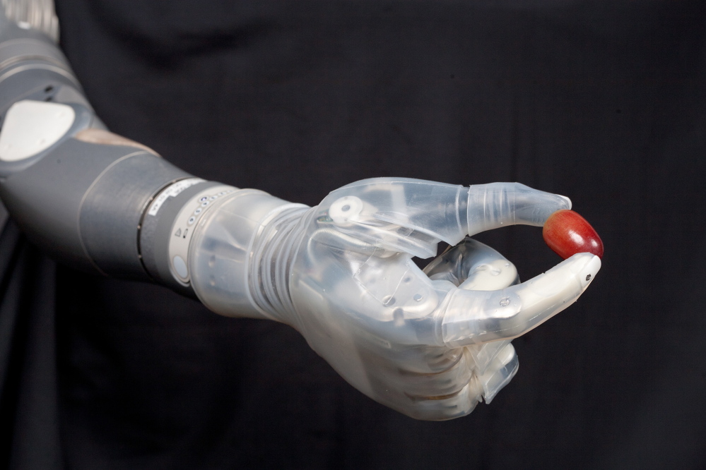 When amputees flex the muscles that would have previously been involved in moving their arm or fingers, the DEKA limb moves accordingly.