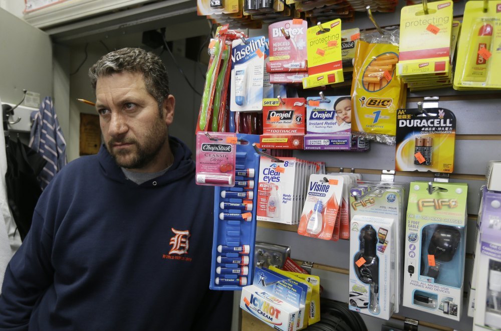 Mousa Bazzi, who owns a Mobil station in a semi-desolate neighborhood bordering Detroit’s east riverfront, participates in the city’s anti-carjacking effort. To be part of the program, stations must have working security cameras, good lighting, be open 24 hours and have clerks willing to help motorists and provide a phone for emergency calls.
